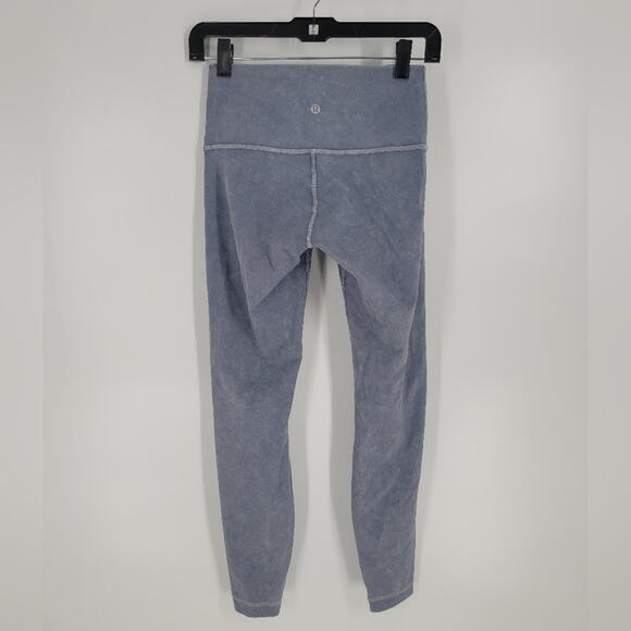 Lululemon Washed Moon Blue Wunder Under High-Rise Tight 25" Leggings 4 - Picture 6 of 10